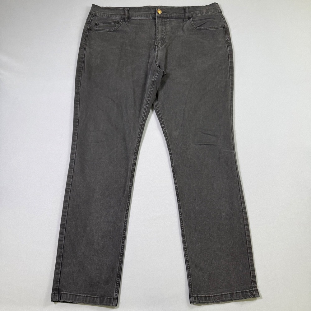 Mugsy Jeans‎ Squid Inks Mens 40x32 Faded Black Slim Straight Stretch FLX3NSQ
